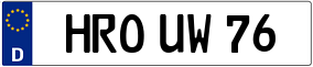 Trailer License Plate